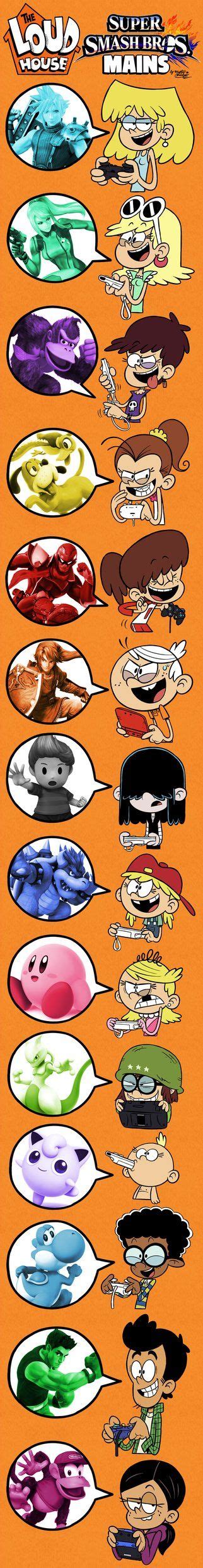 The Loud House And Their Smash Bros Mains By Master Rainbow