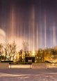 Foto de pilares de luz en Nuevo Hampshire, Estados Unidos - El Universo Hoy