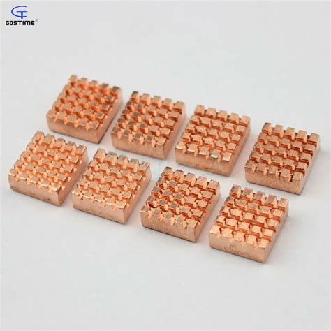 Gdstime 40pcs Pure Copper Heatsink 13mm X 12mm X 54mm Pc Cooler Memory