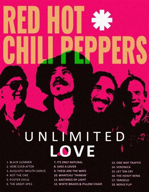 Red Hot Chili Peppers Unlimited Love Custom Album And Tracklist Art In