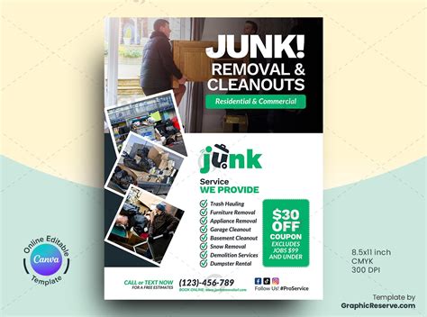 33 Junk Removal Marketing Materials Canva Templates