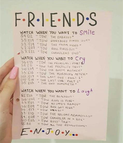 Pin By Erin On Friends Friends Episodes Friends
