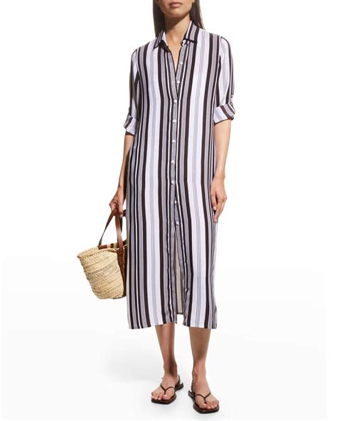 Tommy Bahama Tan Lines Striped Duster Coverup Neiman Marcus