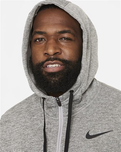 Nike Therma Full Zip Hooded Jacket Mens Size L Grey Bv6298 063 Nwt