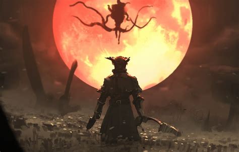 See more ideas about bloodborne, gamer. Wallpaper Red, Sony, PS4, Bloodborne, Moon Presence images ...