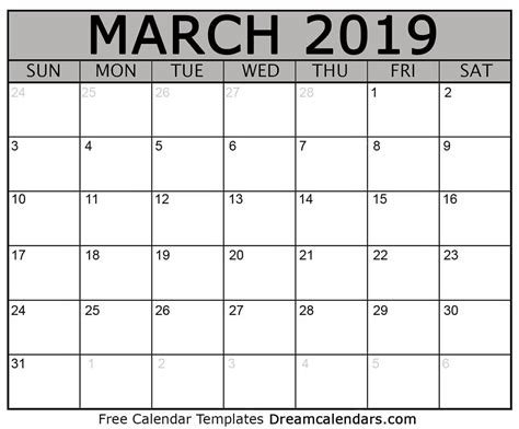 Free Printable March Calendar Printable Word Searches