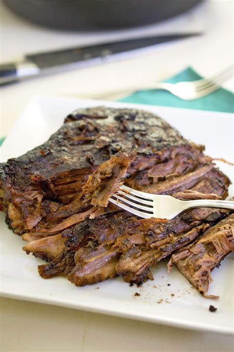 This will allow the connective tissue to break down and the fat to melt slowly, leaving you with that ultimate melt in your mouth brisket. Slow Roasted Beef Brisket
