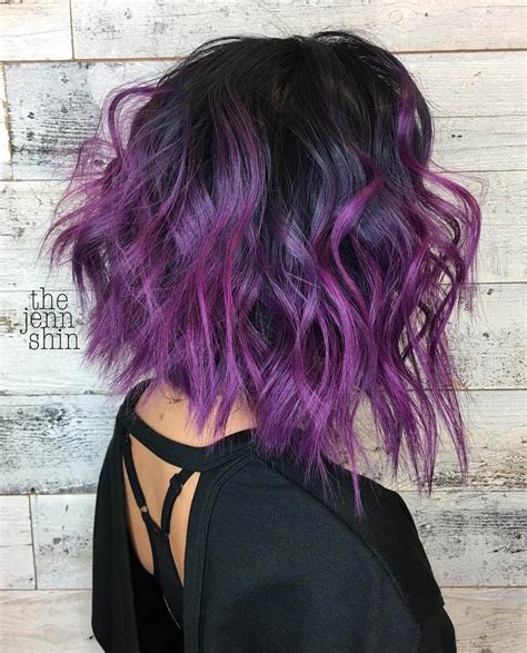 Hair Color Ideas With Purple Highlights Launchlity