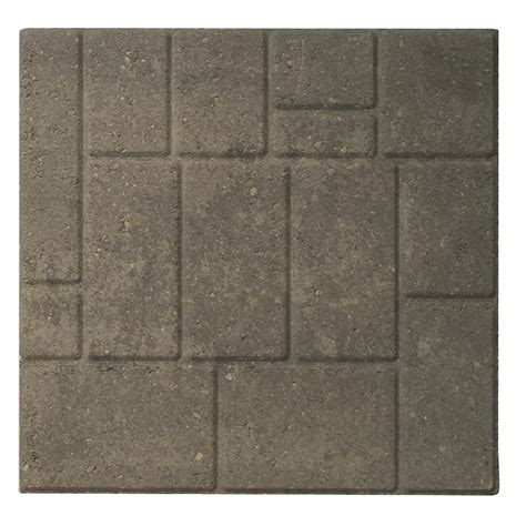 Cindercrete Slab 18 Inch X18 Inch Cobbleface Greycharcoal The Home