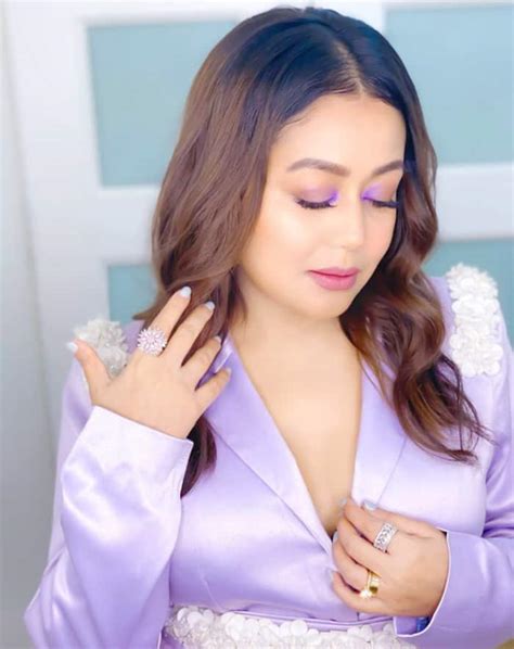 Neha Kakkar Is A Hot Diva In Flurry Purple Pant Suit In The Latest Bold Photoshoot