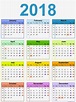 Desk Calendar 2018 UK