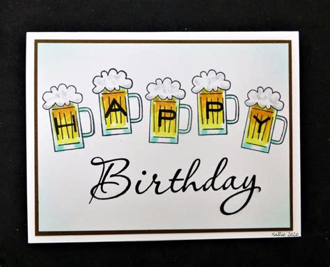 Fs684 Happy Beer Day By Hobbydujour Cards And Paper Crafts At Splitcoaststampers Happy Beer