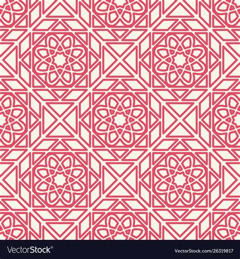 Asian Linear Geometric Pattern Royalty Free Vector Image