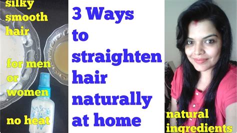Want to straighten your hair without using heat or chemical straighteners? HAIR STRAIGHTENING at HOME PERMANENTLY, NATURALLY, WITHOUR ...
