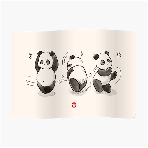 Panda Food Dance Sticker パンダ