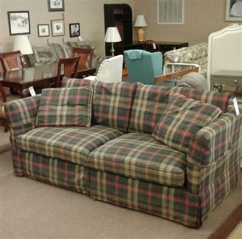 Lexington Plaid Sofa Delmarva Furniture Consignment