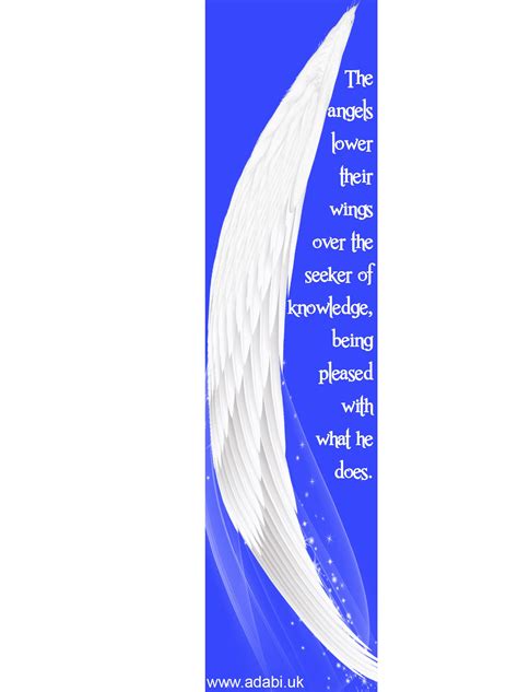 Bookmark Seeking Knowledge The Angels Lower Their Wings Over The