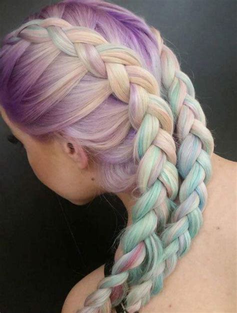 28 Rainbow Hair Colors Ideas Hair Styles Mermaid Hair
