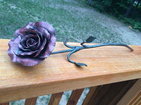 Hand Forged Rose By North Woods Forge Northwoods Forging Hand Forged