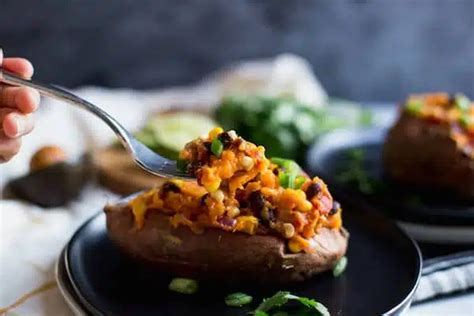 Southwestern Stuffed Sweet Potatoes Greens And Chocolate