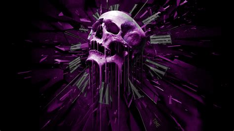 Free Download Purple Skull Wallpaper Forwallpapercom 1920x1200 For