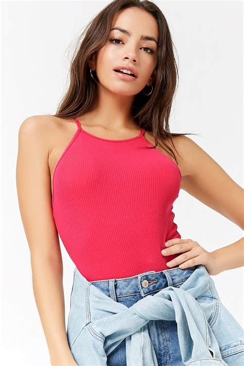 Ribbed Racerback Bodysuit Latest Trends Clothes Tops