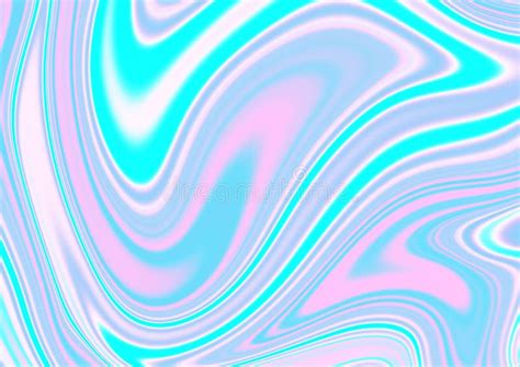 Abstract Holographic Background With Pastel Neon Colors Stock