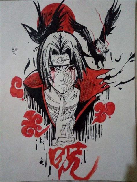 Itachi Uchiha Drawing Naruto Amino