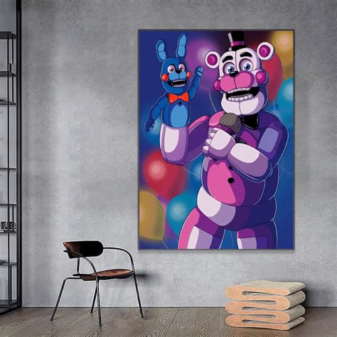 Fnaf Five Nights At Freddys Poster Anime Posters Sticky Vintage Room