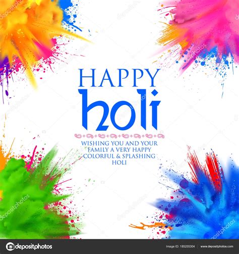 Happy Holi Background For Color Festival Of India Celebration Greetings