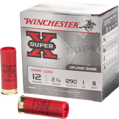Winchester Super X Lead Shot Game Load 12 Gauge Shotshells Academy