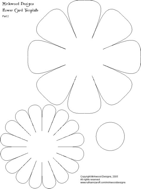 Flowers To Color And Cut Out Flowers For Mother S Day Cutout Paper