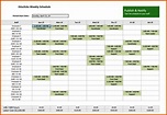 Monthly Work Schedule Template Excel - SampleTemplatess - SampleTemplatess