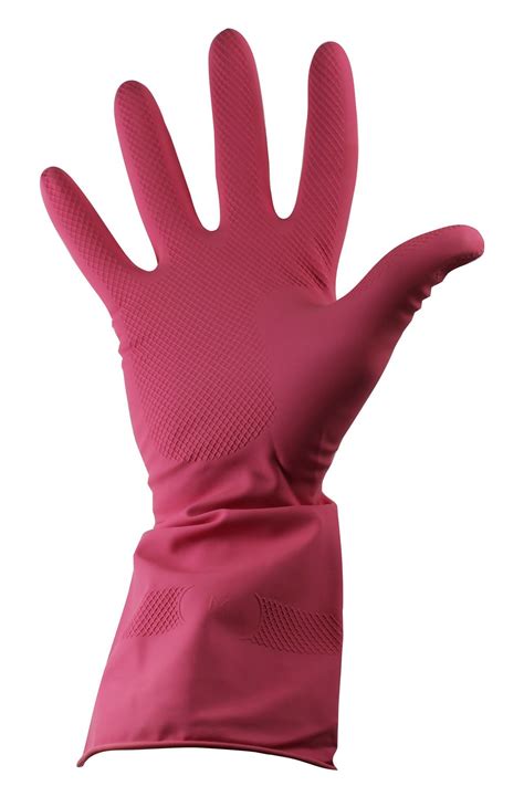 Pink Latex Household Gloves