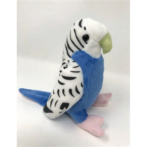 Fiesta Parakeets White And Blue Stuffed Animals Plush Toy 6 Inch