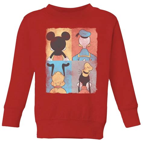 Disney Donald Duck Mickey Mouse Pluto Goofy Tiles Kids Sweatshirt