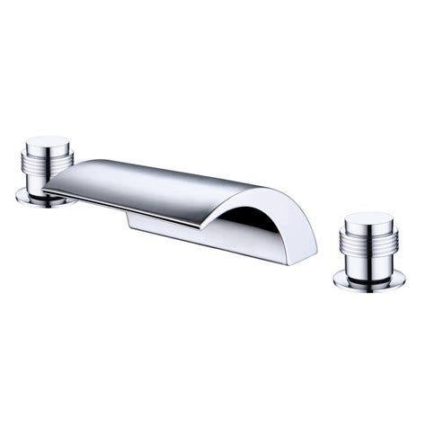Remember, all roman tub filler faucets require a valve to be installed under the deck for installation. Roman Waterfall Tub Faucet | Tub faucet, Waterfall tub ...