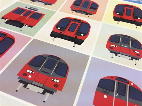 London Underground Tube Trains Limited Edition Giclée Art Print