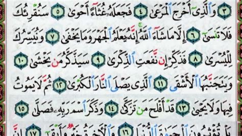 Surah Al Ala 87 By Mishary Rasyid Al Afasy Quran Verses Verses Ala