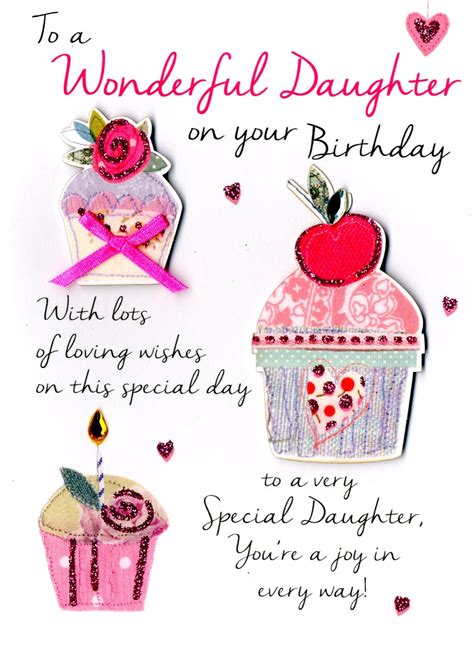 Wonderful Daughter Birthday Greeting Card Second Nature Just To Say