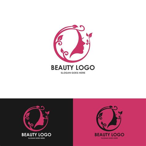 beauty woman hair salon logo design on the background 5977270 vector art at vecteezy