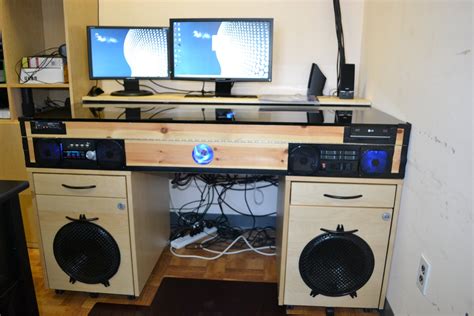 Desk With Built In Pc Instructables