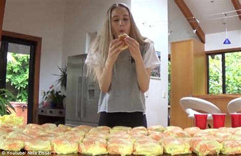 Video Shows Model Nela Zisser Take On McDonald S Cheeseburger
