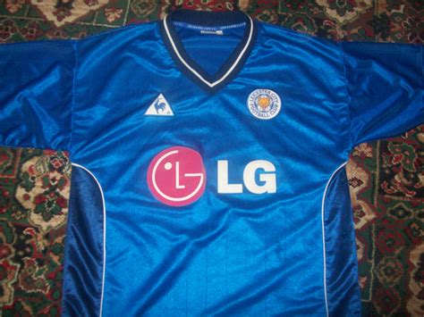 Leicester City Home Football Shirt 2002 2003 Sponsored By Lg