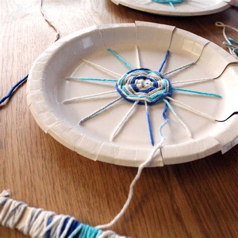 Paper Plate Weaving Easy Kids Craft Backyard Summer Camp