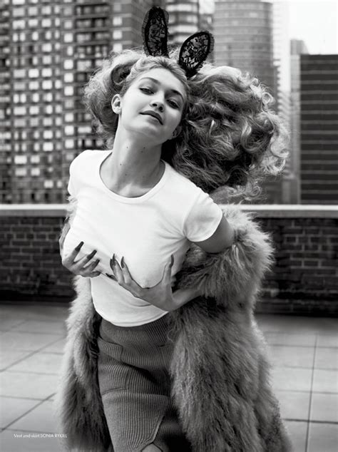 Gigi Hadid Shows Off Serious Nipple Action After Skipping Bra For Racy Photo Shoot—take A Look