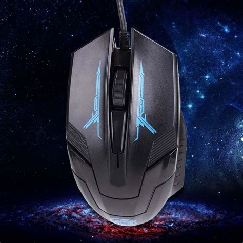 Black Usb 20 Wired 3d Optical Led Gaming Game Mouse Mice 1600 Dpi For