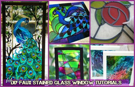 Diy Faux Stained Glass Windows With Acrylic Paint
