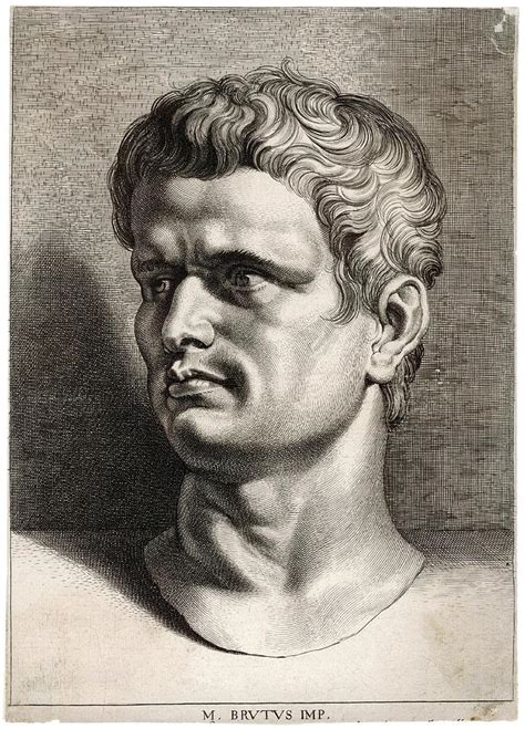 Marcus Junius Brutus Roman Statesman Drawing By Mary Evans Picture