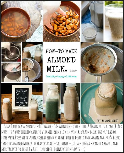 Fast Easy Almond Milk Step By Step Instruction Pic Coconut Almond